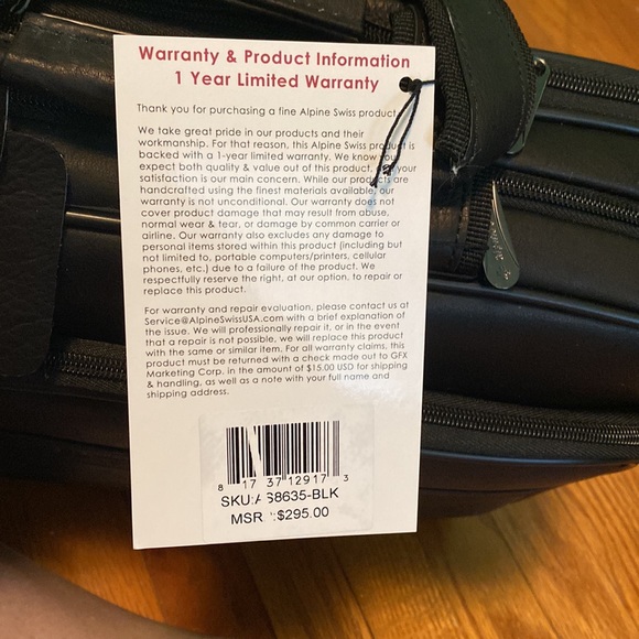 ALPINE SWISS MESSENGER BAG COLOMBIAN LEATHER 15.6” LAPTOP BRIEFCASE PORTFOLIO - Picture 8 of 10